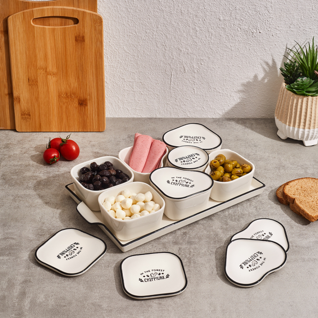 Aryıldız Chipmunk 15 Parça Tepsili Oval Kahvaltılık - 1