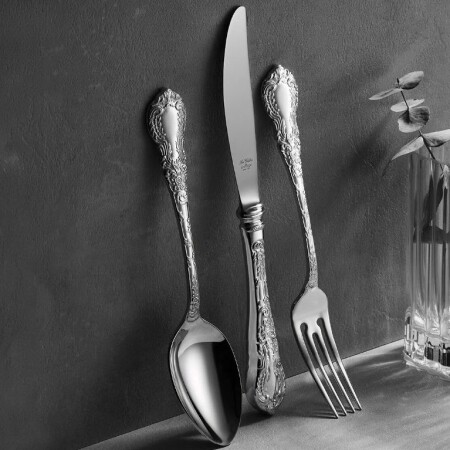 Aryıldız Çırağan Antik Seri 84 Parça 12 Kişilik Çatal Kaşık Bıçak Takımı - ARYILDIZ