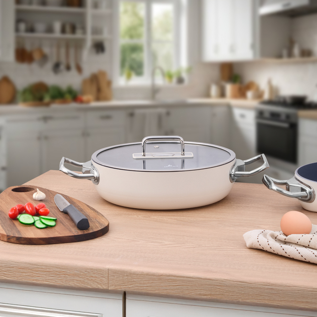 Aryıldız Colombus Crystal Kısa Tencere 24 cm - 1