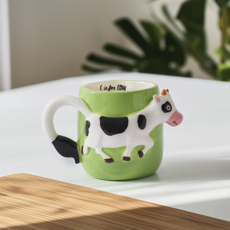 Aryıldız Cozy İnek Figürlü Kupa 500 ml - ARYILDIZ