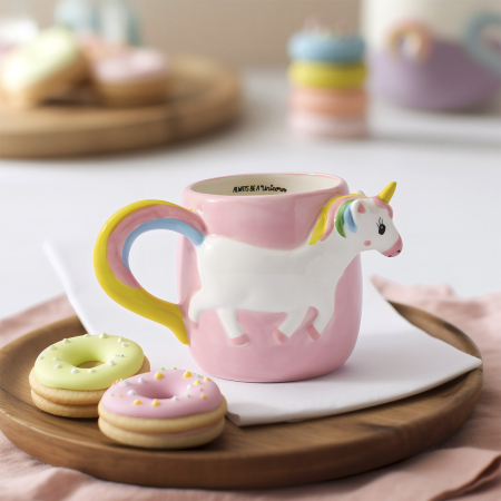 Aryıldız Cozy Unicorn Figürlü Kupa 500 ml - ARYILDIZ