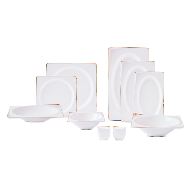 Aryıldız Crystal İxir Gold 56 Parça 12 Kişilik Yemek Takımı - 7