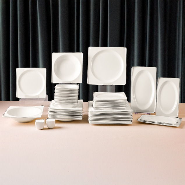 Aryıldız Crystal İxir Platin 56 Parça 12 Kişilik Yemek Takımı - 5