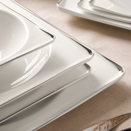 Aryıldız Crystal İxir Platin 56 Parça 12 Kişilik Yemek Takımı - 4