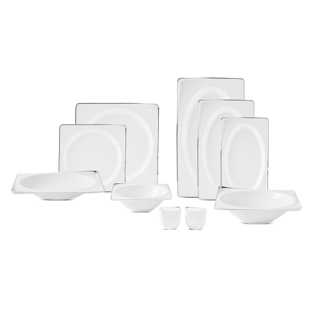 Aryıldız Crystal İxir Platin 56 Parça 12 Kişilik Yemek Takımı - 7