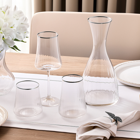 Aryıldız Crystal Platin 37 Parça 12 Kişilik Su Seti - ARYILDIZ