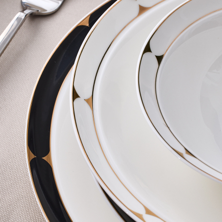 Aryıldız Crystal Provence Black 56 Parça 12 Kişilik Yemek Takımı - 4