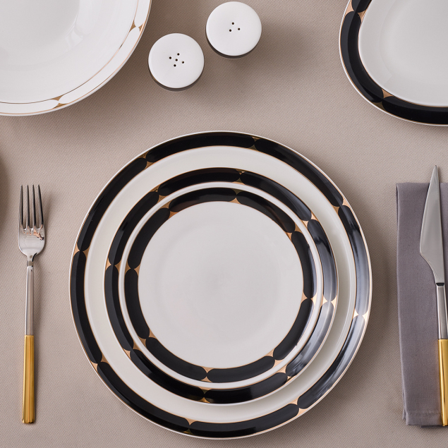 Aryıldız Crystal Provence Black 56 Parça 12 Kişilik Yemek Takımı - 5