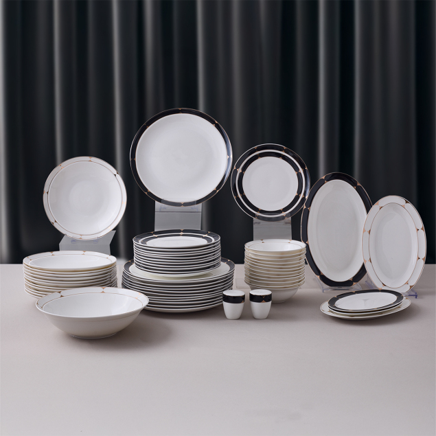 Aryıldız Crystal Provence Black 56 Parça 12 Kişilik Yemek Takımı - 7