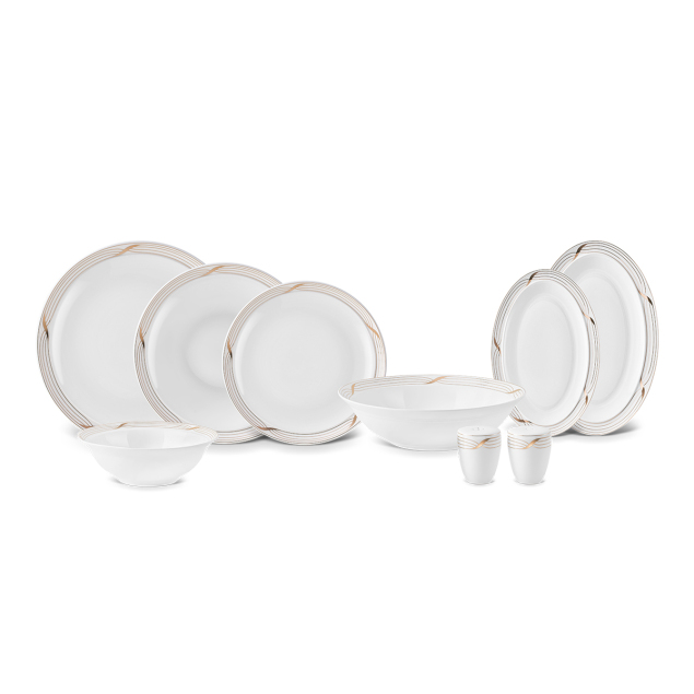 Aryıldız Crystal Provence Gold 56 Parça 12 Kişilik Yemek Takımı - 6