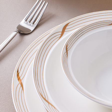 Aryıldız Crystal Provence Gold 56 Parça 12 Kişilik Yemek Takımı - 3