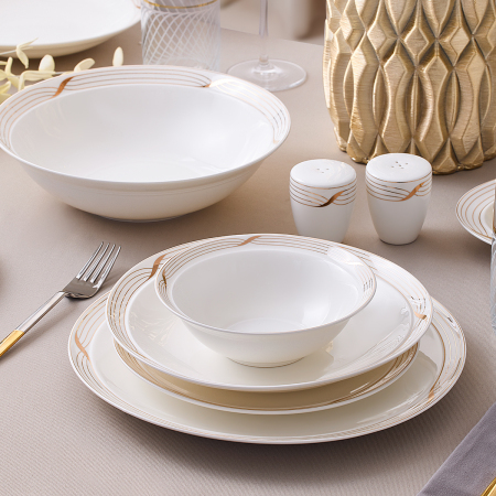 Aryıldız Crystal Provence Gold 56 Parça 12 Kişilik Yemek Takımı - 2