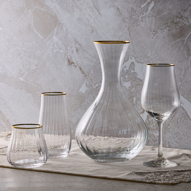 Aryıldız Crystal-x Gold 37 Parça 12 Kişilik Su Seti - 1