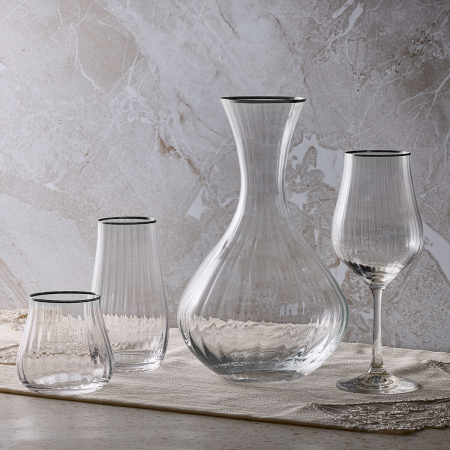 Aryıldız Crystal-x Platin 37 Parça 12 Kişilik Su Seti - ARYILDIZ