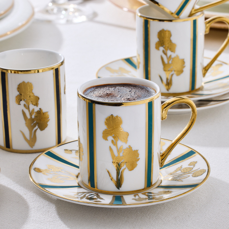 Aryıldız Cyra 12 Parça 6 Kişilik Türk Kahve Fincan Takımı 90 ml - 3