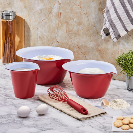 Aryıldız Daily 3 Parça Ölçekli Karıştırma Kabı Seti - ARYILDIZ