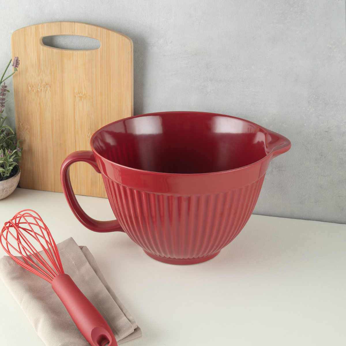 Aryıldız Daily Kulplu Karıştırma Kabı Kırmızı 24 cm