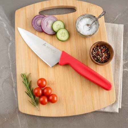 Aryıldız Daily Mini Şef Bıçağı Kırmızı 23 cm - 1
