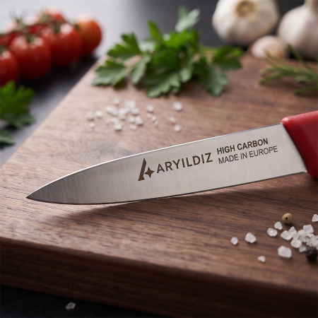 Aryıldız Daily Soyma Bıçağı Kırmızı 9 cm - 3