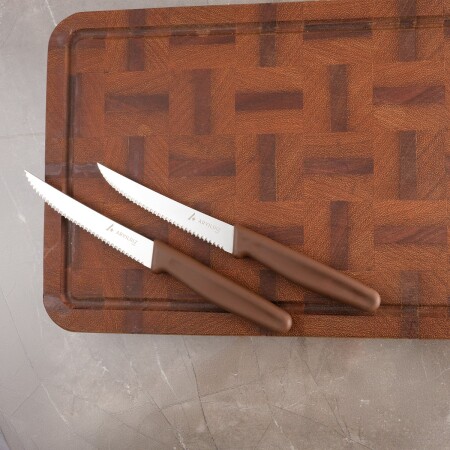 Aryıldız Daily Steak Bıçak 2’li Kahverengi - 2