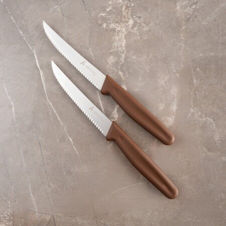 Aryıldız Daily Steak Bıçak 2’li Kahverengi - 4