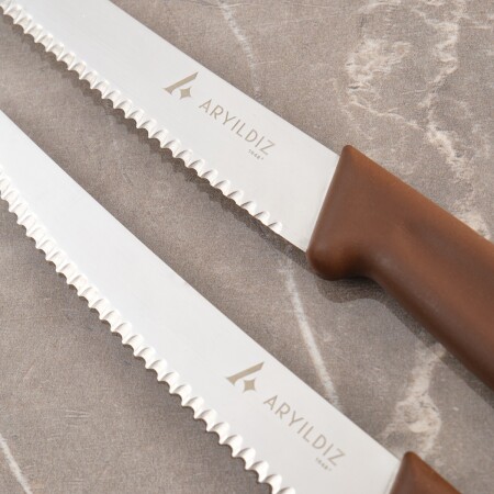 Aryıldız Daily Steak Bıçak 2’li Kahverengi - 5