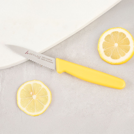 Aryıldız Daily Tırtıklı Meyve Bıçağı Sarı 9 cm - ARYILDIZ