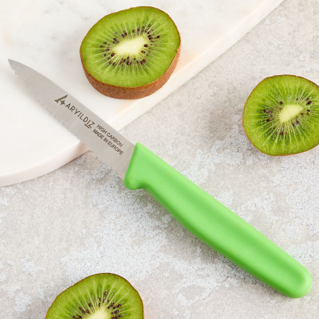 Aryıldız Daily Tırtıklı Meyve Bıçağı Yeşil 9 cm - ARYILDIZ