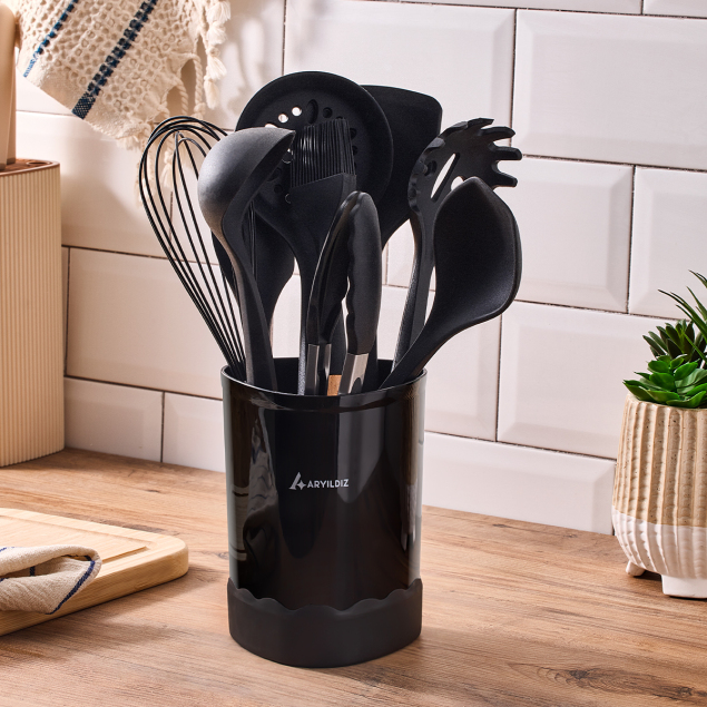 Aryıldız Dailytools 10 Parça Silikon Mutfak Seti Black - 1