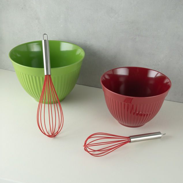 Aryıldız Dailytools 2 Parça Çırpıcı Set Kırmızı - 1