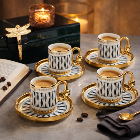 Aryıldız Dawn 6 Kişilik Türk Kahve Fincan Takımı - 3