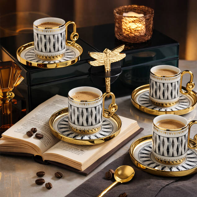Aryıldız Dawn 6 Kişilik Türk Kahve Fincan Takımı - 2