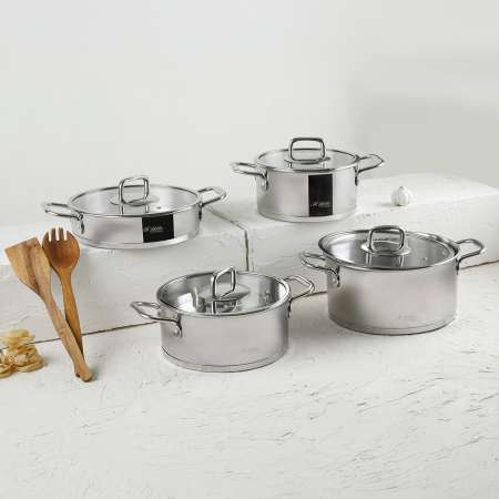 Aryıldız De Luxe 8 Parça Çelik Tencere Seti - 2