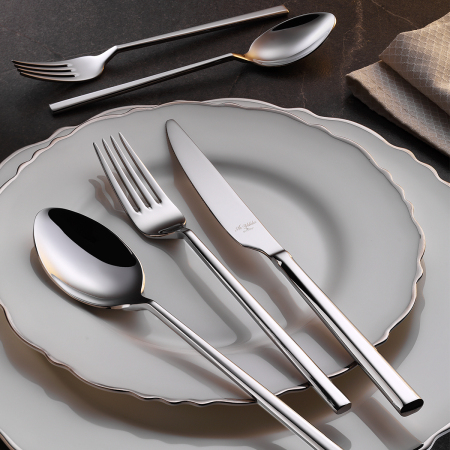 Aryıldız De Luxe S 89 Parça 12 Kişilik Çatal Kaşık Bıçak Takımı - ARYILDIZ