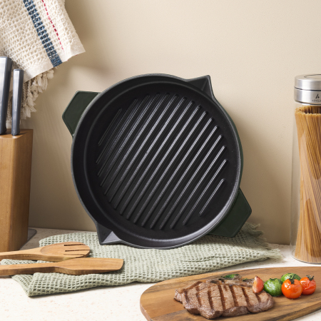 Aryıldız Duo Cast Bombe Grill Tava Fesleğen 30 cm - 2