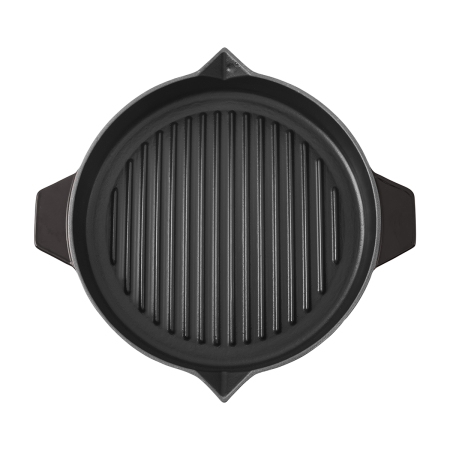 Aryıldız Duo Cast Bombe Grill Tava Kahverengi 30 cm - 5