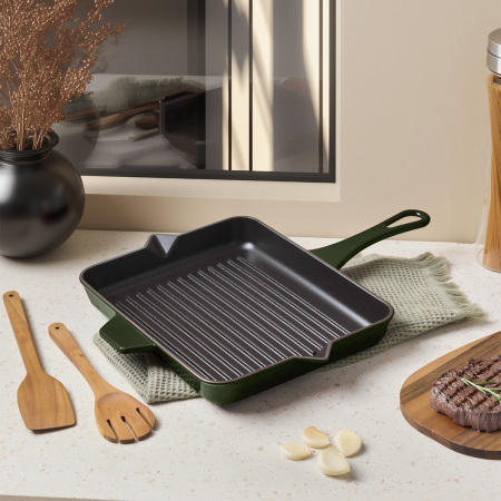 Aryıldız Duo Cast Grill Tava Fesleğen 26x32 cm - 2