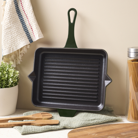 Aryıldız Duo Cast Grill Tava Fesleğen 26x32 cm - 3