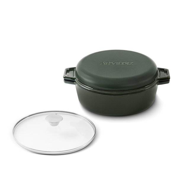 Aryıldız Duo Cast İron Tencere Fesleğen 20 cm - 4