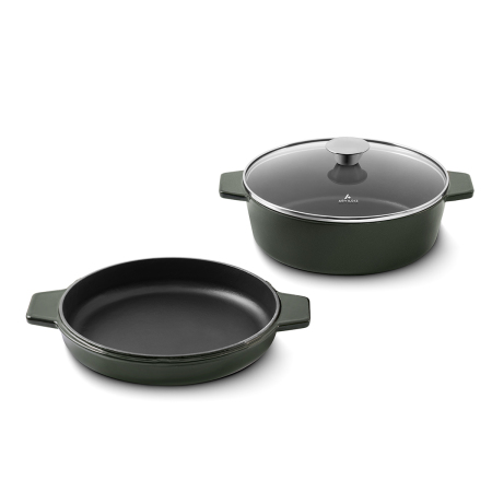 Aryıldız Duo Cast İron Tencere Fesleğen 20 cm - 5