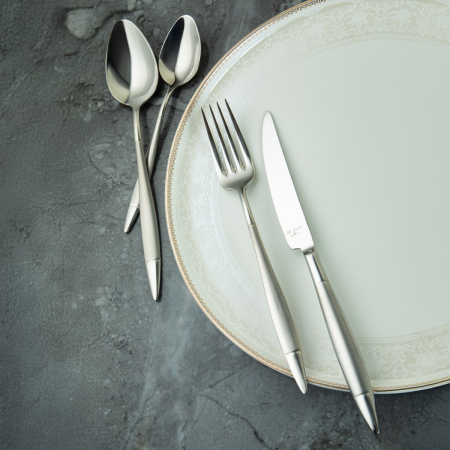 Aryıldız Elegant Prestige Mat 84 Parça 12 Kişilik Çatal Kaşık Bıçak Takımı - 5