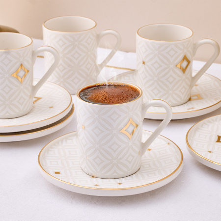 Aryıldız Elina 12 Parça 6 Kişilik Kahve Fincan Takımı 90 ml - 2