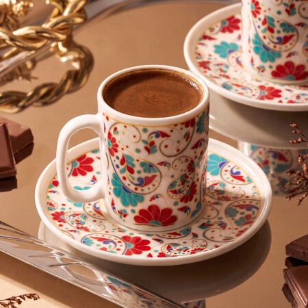 Aryıldız Elis 12 Parça 6 Kişilik Kahve Fincan Takımı 90 ml - 2