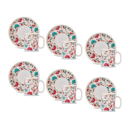 Aryıldız Elis 12 Parça 6 Kişilik Kahve Fincan Takımı 90 ml - 5