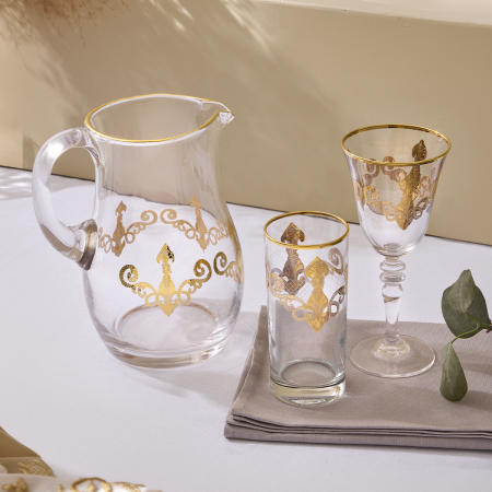 Aryıldız Elisa Gold 25 Parça 12 Kişilik Su Seti - ARYILDIZ