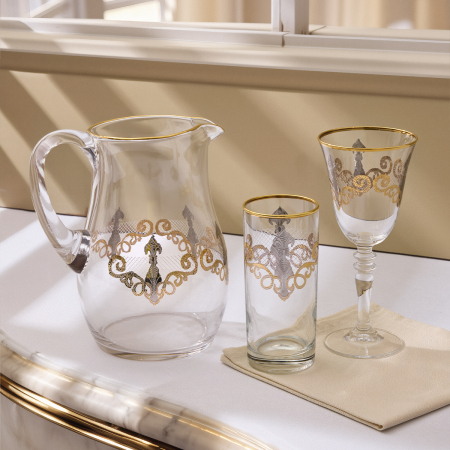 Aryıldız Elisa Gold-Platin 25 Parça 12 Kişilik Su Seti - ARYILDIZ