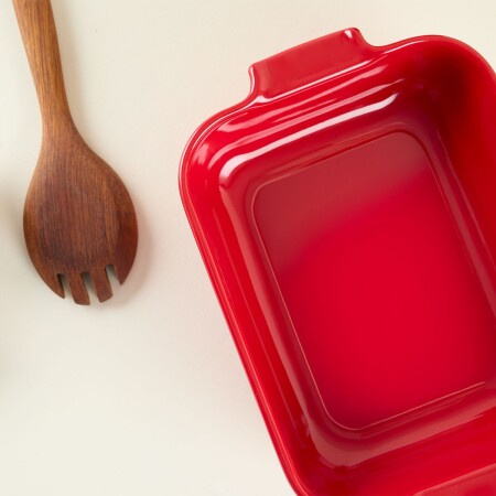 Aryıldız Elissa Dikdörtgen Fırın Kabı Kırmızı 25 cm - 2