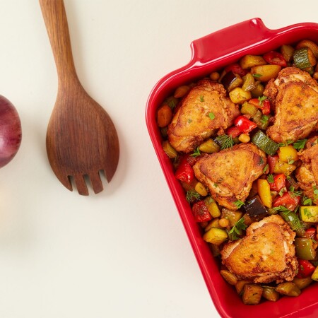 Aryıldız Elissa Dikdörtgen Fırın Kabı Kırmızı 25 cm - ARYILDIZ