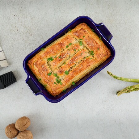 Aryıldız Elissa Dikdörtgen Fırın Kabı Kobalt 23 cm - 1