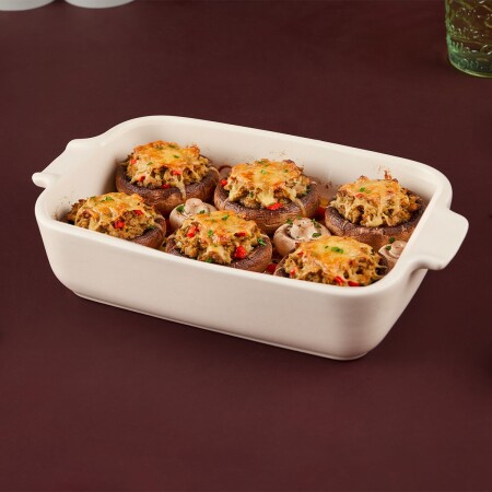 Aryıldız Elissa Dikdörtgen Fırın Kabı Mat Beyaz 23 cm - 1